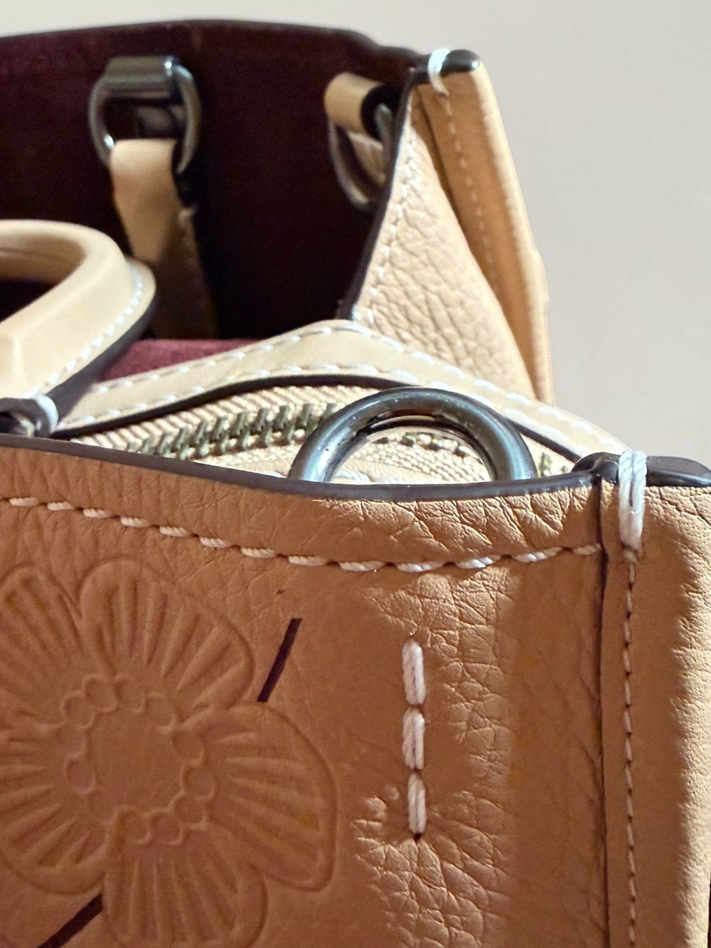 Like New Coach Rogue 30 Tea Rose Satchel - Picture 15 of 15